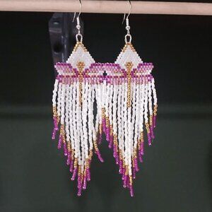Indigenous handmade beadwork - earrings